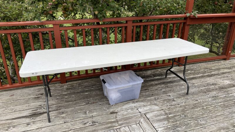 Rectangular table for DIY weddings in Northern California at Mitchell Grove