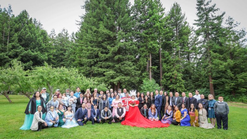 Hmong wedding ceremony in the orchard at Mitchell Grove, celebrating family traditions